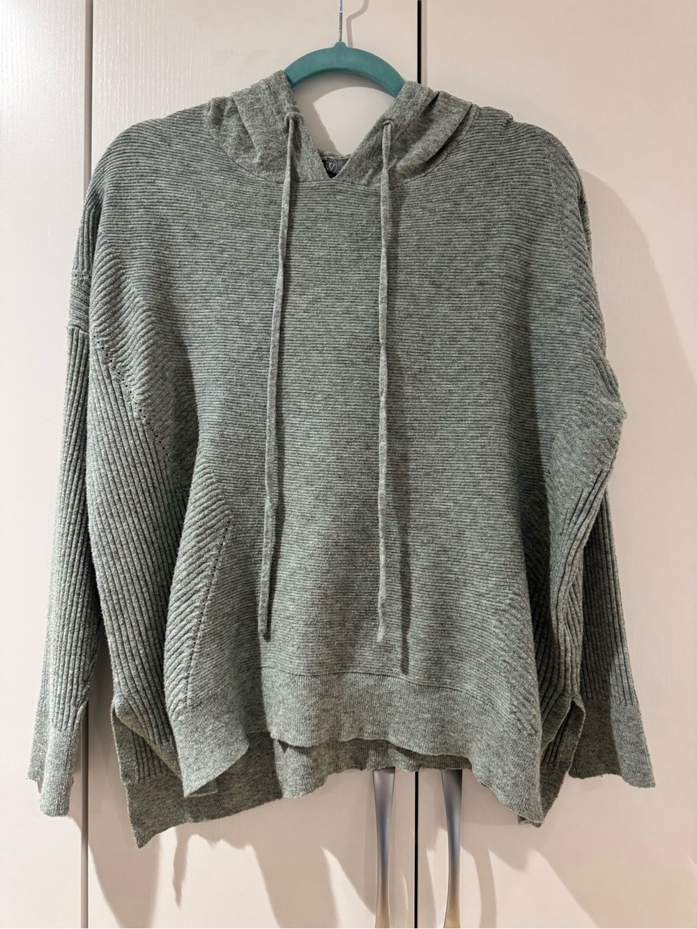 Wit & Wisdom Sage Green Knit Hoodie Sweater